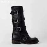 Briti Stiilis Retro Pandlaga Keskmise S&auml;&auml;rega Saapad Naiste Platvormsaapad S&uuml;gisesed Chelsea Saapad Mood Gooti Gladiaator Botas De Mujer 39 must