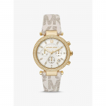 Michael Kors Suur Pav&eacute; Kuldse Tooni ja Logoga Parker K&auml;ekell MK6916 vanilje