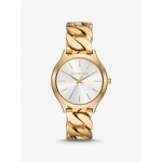 Michael Kors Slim Runway kuldse tooniga keti stiilis k&auml;ekell MK7472 kuld