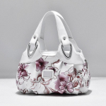 Flower Pu Nahast naiste k&auml;ekott Suur naiste &otilde;lakotid Kuulsa kaubam&auml;rgi disain Daam Tote k&auml;ekott v&auml;rviline tr&uuml;kkimine Crossbody 31x15x18cm hall v&auml;rv