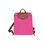 Longchamp Le Pliage 26 Kl&otilde;pskinnitusega T&otilde;mblukuga Sulgemine Nahast L&otilde;uendist V&auml;ike Seljakott Naiste seljakott Roosa 1699089P73 Basic Set (Bag)