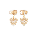 Dior Clair D Lune S&uuml;damekujulised Teemantk&otilde;rvar&otilde;ngad Naiste k&otilde;rvar&otilde;ngad Hele-Kuldne E1146CDLCY-D301 Light Gold