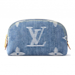 Louis Vuitton Denim Seeria Pochette Cosm&eacute;tique PM Monogramm L&otilde;uend T&otilde;mblukuga Kosmeetikakott Meeste kosmeetikakott Sinine M24316 Basic Set (Bag+Dust Bag)