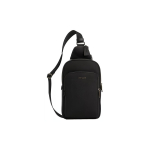 Coach Ethan 21 Br&auml;ndi T&auml;htlogo T&otilde;mblukuga Kinnisega Reguleeritava &Otilde;larihmaga Sile Vasikanahast Crossbody Kott V&auml;ike Meeste crossbody kott Must CO994-QBBK Basic Set (Bag+Dust Bag)