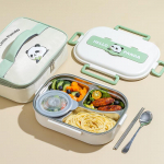 Panda 1.55L 4-osaline 304 roostevabast terasest isoleeritud bento karpide komplekt