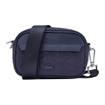 Lacoste &Uuml;hev&auml;rviline T&otilde;mblukuga Crossbody Kott Meeste &Otilde;lakott Tume-Sinine Hall NH5285BG Gray black