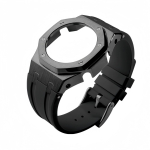Casio GMA-S2100 Modifikatsioonikomplekt Naiste roostevabast terasest kellakarp Rihm Kummist k&auml;ev&otilde;ru Tamm GMA S2100 Modifitseeritud metallist kellarihma komplekt For GMA-S2100 series gray