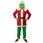 P&uuml;hade How The Grinch Stole Christmas T&auml;iskasvanute kost&uuml;&uuml;mikost&uuml;&uuml;m P&uuml;hade Cosplay L&otilde;bu jaoks Costume（No Mask）,M