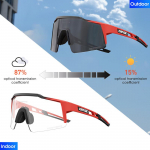 Kapvoe fotokroomilised rattas&otilde;idup&auml;ikeseprillid meestele Prillid Mood M&auml;giratas Maantee Kiirus Lahedad Prillid Silmaseadmed Spordiks MTB Rattale Photochromic 1LENS