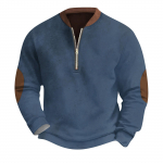 Meeste Retro Casual gradienttr&uuml;kiga kampsun S