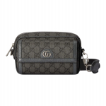 Gucci Ophidia Double G logo t&otilde;mblukuga suletav l&otilde;uendist ja nahast &otilde;lakott crossbody kott Meeste kotid Hall Must 746308 2ZGMN 1244 Box(Basic Set+Box)