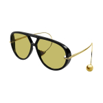 Bottega Veneta Drop Aviator P&auml;ikeseprillid Must Naiste Prillid BV1273S-003 63,Black