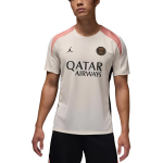 Jordan PSG Dri-FIT Mugav ja jahe kootud l&uuml;hikeste varrukatega jalgpallis&auml;rk meestele toppi Hele-kreemjas Roostepruun-roosa Must FQ2612-111 L
