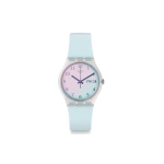 Swatch Kvartsiseeria Kahekordse Kuup&auml;evaga Laserpeegliga Veekindel Kell Unisex Kellad Sinine GE713 Sky Blue