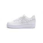 Nike Air Force 1 Millennium Classic, T&auml;ielikult kivikestega P&auml;rlkinnitusega Libisemisvastane Polsterdus Kulumiskindel DH2920-111(Meeskond-935)-Juhuslikud pakendikotid 37.5 white