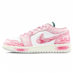 Jordan Air Jordan 1 Kulumiskindlad Madalad Vintage Korvpallijalatsid Unisex Kirsi&otilde;ie Roosa FQ7687-300(Team1053-) 38