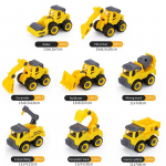 8 tk inseneris&otilde;idukite m&auml;nguasjad lastele DIY Mutri ekskavaator Traktor Buldooser Tulet&otilde;rjeauto mudelid Laste m&auml;nguautode m&auml;nguasjad poistele kingitused