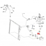 Auto radiaatori jahutusvedeliku voolik Mercedes For Benz W166 1665005275 A1665005275 Asendus toru Vee jahutusvedeliku toru China Mainland