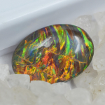 SERTIFITSEERITUD Mitmev&auml;rviline Boulder Opaal 8,50 Ct Looduslik Ovaalse L&otilde;ikega Lahtine V&auml;&auml;riskivi-W 18.0 mm approx mitmev&auml;rviline