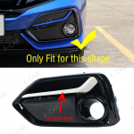 Honda Civic Hatchback 2020 2021 Eesmise ja Tagumise Kaitseraua Udutule Udutulede Sisekate Raami Korpuse Katte R&otilde;ngas front left