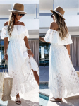 Suvine Valge Kleit Naistele 2026 Trendikas Vabaaja Rannariided Kate &Uuml;likonnad Uus Boho Hippie &Scaron;ikk Pikk Maxi Kleit Elegantne Peo S valge
