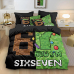 Naljakas 67 Graffiti stiilis 67 Element M&auml;ngukontrolleriga Prinditud Tekikott Komplekt Mitme Suurusega Voodipesu Kaunistus Pehme Masinpestav 100x135cm-2pcs