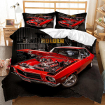 Kiire sportauto tekikottide komplekt Kuninglik Kuninganna suurus 3D &Auml;&auml;rmuslikud spordialad Luksuslik mootorratas Lastele Poistele Teismelistele Pol&uuml;ester Voodipesu komplekt EU single(135x200cm)