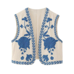 Suvine Naiste Vest Moodsa Retro Tikandiga Vest V&auml;ljas XS