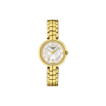 Tissot Flamingo seeria kvartsmehhanismiga veekindel kuup&auml;evan&auml;idikuga vabaaja retro moekell Naiste kellad Valge kuld T094.210.33.111.00 White Dial