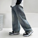 Laste kevadriided Poisid Teksap&uuml;ksid Lai Sirge S&auml;&auml;rega Denim P&uuml;ksid Laste Kena Spordip&uuml;ksid 110