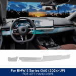 BMW 5. seeriale I5 G60 2024 Salongi keskkonsool L&auml;bipaistev Kaitsekile TPU PPF Auto Kriimustusvastane Tint Tarvikud &Uuml;mberehituskomplekt dashboard strip film