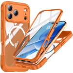 Karastatud Klaas T&auml;ielik Kaitse iPhone 17 Pro max Korpuse jaoks Traadita Magnetilise Kihiga Objektiivi T&auml;ielik Kate iphone 17 pro Korpuse jaoks iPhone17 Pro Max oranž