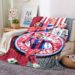 FC Bayern M&uuml;ncheni meeskonna tekid Flanellist Prinditud Hingav Soe Visketekk Kodu Kontori Voodikatted 0708a127 180cmx230cm