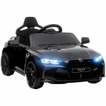 Elektriline lasteauto BMW M4, Heli ja Valgus, 3-5 km/h, Sisaldab. Puldipult, 3-5-aastastele, Must 108 x 69.5 x 51 cm must