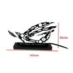 ARGB Lauaarvuti Kuju Akr&uuml;&uuml;l, DIY M&auml;ngukapi Dekoratiivsed ROG Kaunistused Valgustus 5V 3PIN AURA SYNC gray