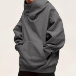 Meeste mood &Uuml;hev&auml;rviline Pikkade varrukatega Kapuutsiga Pullover Taskutega Vabaaja Sweatshirt Top M