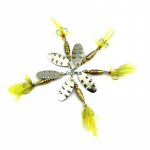 5 tk HENGJIA 0,26 untsi/2,6-tolline kalastusvurri lusikas metallist peibutis haugi meriforelli s&ouml;&ouml;t kalastustarvete konks 5pc