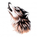 Veekindel Temporary Transfer Wolf Arm Tattoo Kleebis Body Art Kleebis