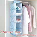 Oxfordi riidest viiekihiline hoiustamisrippkott, mida saab pesta Kokkupandav riidekapi viimistluskott rippuv sinine