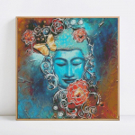 Teemantmaaling T&auml;ielik saabumine Buddha teemanttikandi ikoonid Teemant 30x30