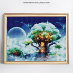 5D Teemantmaal, T&auml;ispuurimise &uuml;mmargune maastik Rhinestones Teemanttikandid Taim Teemant 20X30