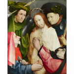 Rhinestone'i &uuml;mmargune teemantmaal Kristus pilkas okastega krooni Hieronymus Bosch 20X30CM