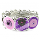 NOA [H8765] - Bracelet Cr&eacute;ateur 'Bora Bora' violet lilla