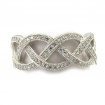 H&otilde;bes&otilde;rmus 'Goddess' h&otilde;bevalge (roodiumiga kaetud) - 8 mm 54 valge