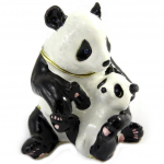 Les Tr&eacute;sors De Lily [L9201] &ndash; ehtekarp 'Famille Panda' valge must valge