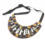 Les Tr&eacute;sors De Lily [M9358] - Collier cr&eacute;ateur 'Sissi' noir dor&eacute; must