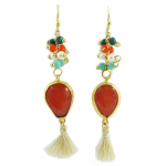 Les Tr&eacute;sors De Lily [Q5647] - K&auml;sitsi valmistatud k&otilde;rvar&otilde;ngad 'Cl&eacute;opatra' mitmev&auml;rvilisest kullast - 60x13 mm mitmev&auml;rviline