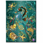 5D Teemantmaal Ristpistes Merihobude Teemanttikandid 20X30CM