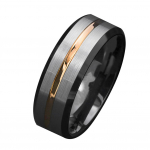 Matt Fashion Men Titanium Band Wedding Steel Stripe Party ehtes&otilde;rmus US 10