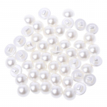 50 tk Faux Pearl n&ouml;&ouml;bid sobivad &otilde;mblust&ouml;&ouml;de albumi tagaava &otilde;mblusega k&auml;sit&ouml;&ouml; 10/11,5 mm 11.5mm